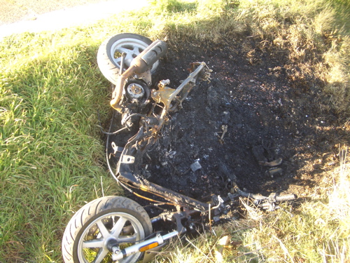 Burnt Out Scooter