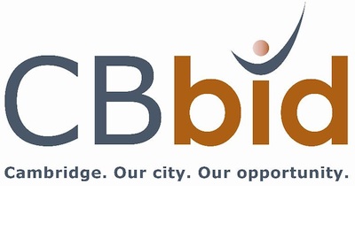 The CBBid Logo and tag line of : Cambridge. Our City. Our Opportunity.