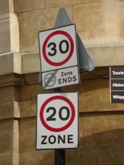 Confusing new speed limit signage in Cambridge 